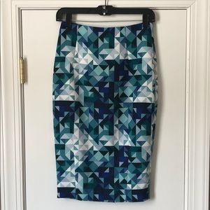 NWT H&M Geometric Pencil Skirt